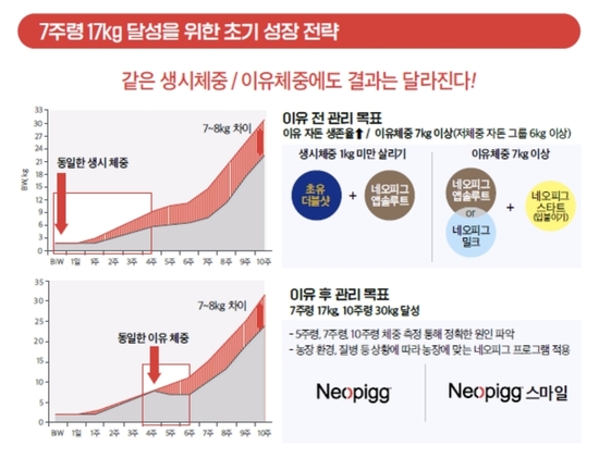 7주령 17Kg의 의미와 초기 성장 전략. kenews.co.kr