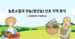 농협, 농촌소멸과 귀농 청년농 선호지역 분석 보고서 나와