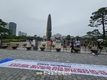 농민단체들 뙤약볕 반발!... 