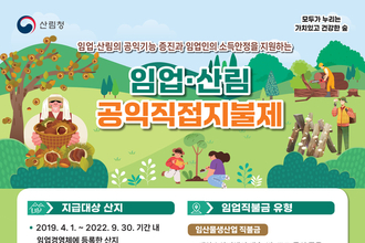 산림청, 임업직불금 516억 원 지급 시작