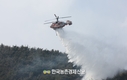 강풍속 '산불 주의!'...예산 산불 '확산 대응 1단계' 총력 진화